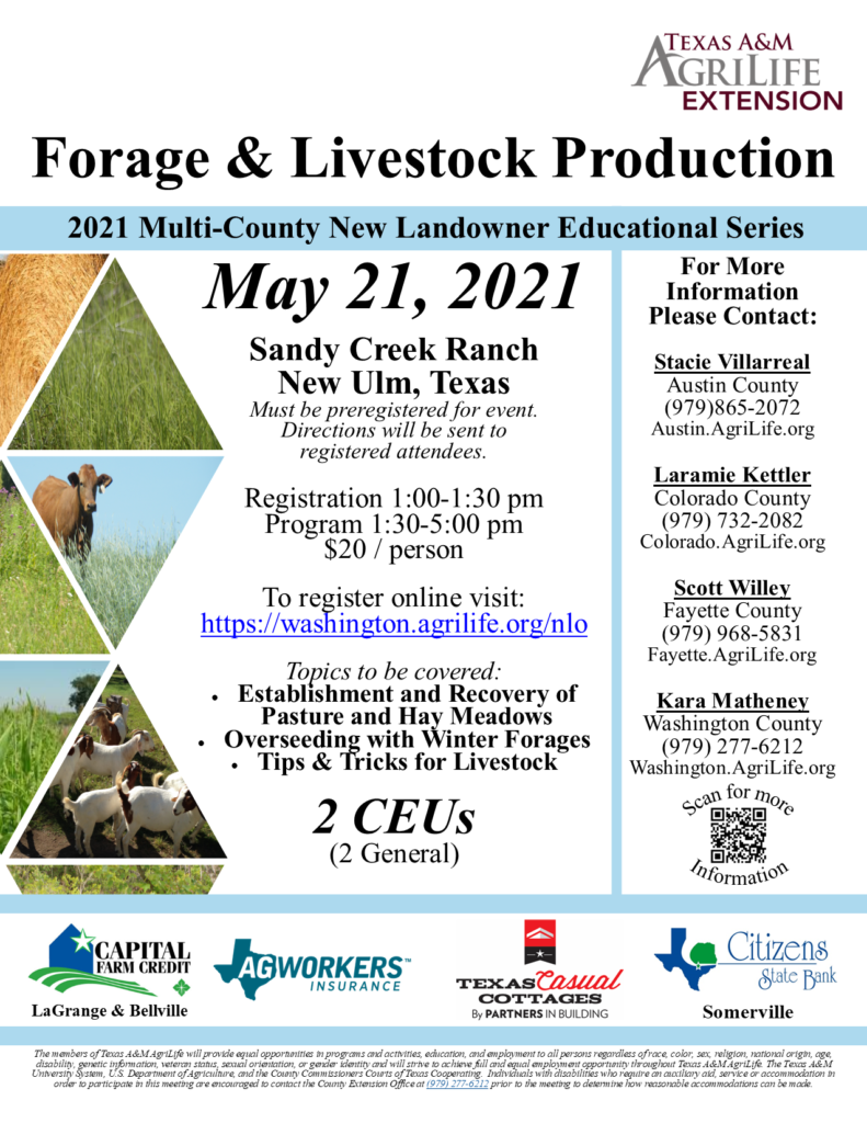 Forage and Livestock Production (CEUs) Washington